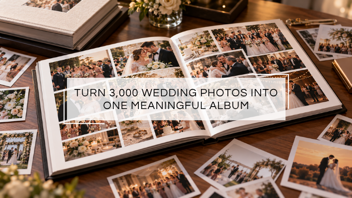 How to Turn 3,000 Wedding Photos Into One Meaningful Album
